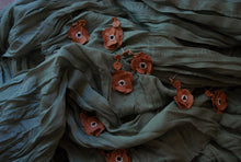 Load image into Gallery viewer, Rust Flower Dangles