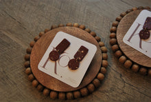 Load image into Gallery viewer, Maroon Confetti Dangles