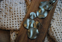 Load image into Gallery viewer, Teal Shimmer Dangles