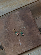 Load image into Gallery viewer, Green Floral Dangles
