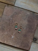 Load image into Gallery viewer, Green Floral Dangles
