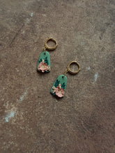 Load image into Gallery viewer, Green Floral Dangles
