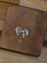 Load image into Gallery viewer, Blue Wildflower Dangles
