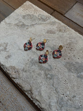 Load image into Gallery viewer, Rust Floral Dangle
