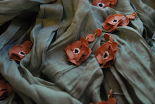 Load image into Gallery viewer, Rust Flower Dangles
