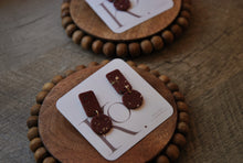 Load image into Gallery viewer, Maroon Confetti Dangles

