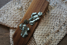 Load image into Gallery viewer, Teal Shimmer Dangles
